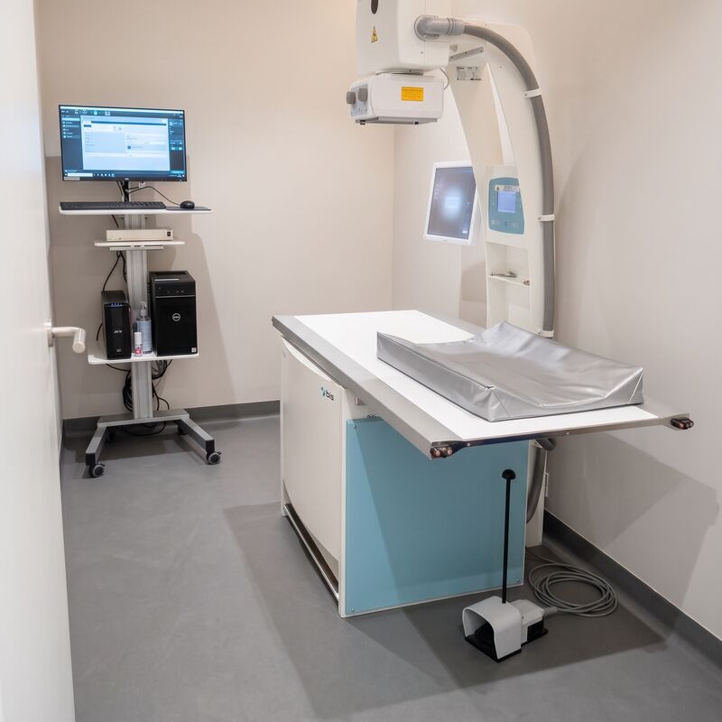 Salle de radiographie du centre VETCORNER